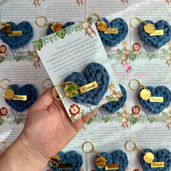 Lembrancinhas Maternidade Luxo com Pingente Personalizado
