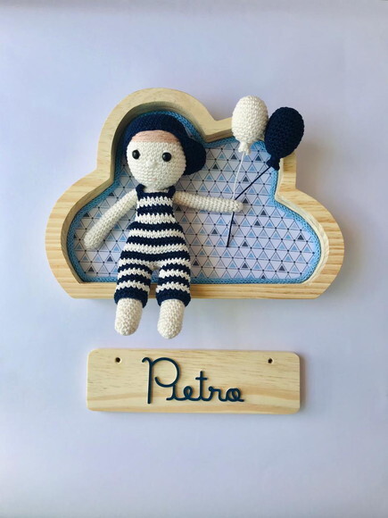 PORTA MATERNIDADE MENINO BALÃO