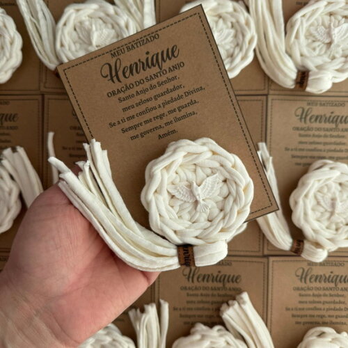 Kit 10 Lembrancinhas Mandalas para Batizado Personalizado