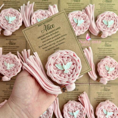Kit 10 Lembrancinhas Mandalas para Batizado Personalizado