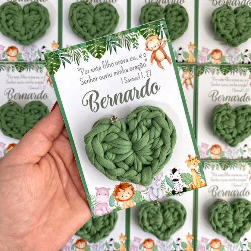 Kit 20 Lembrancinhas Maternidade com Cartão Personalizado