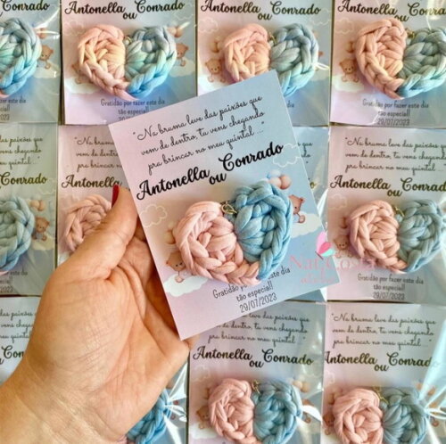 Kit 20 Lembrancinhas para Chá Revelação