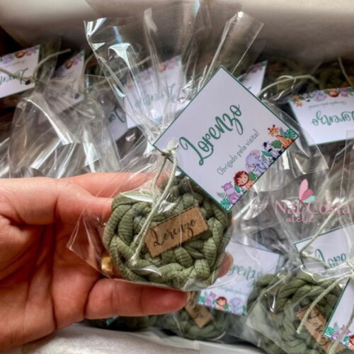Kit 30 Lembrancinhas Completas Chaveiro Fio de Malha