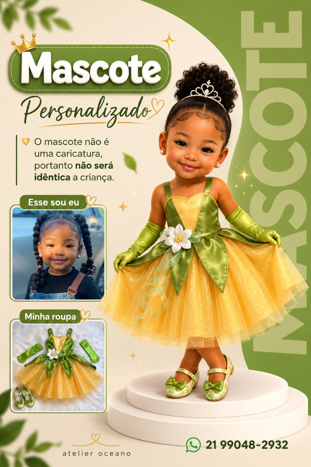 Mascote Personalizado para Festas Infantis – Arte Digital Exclu