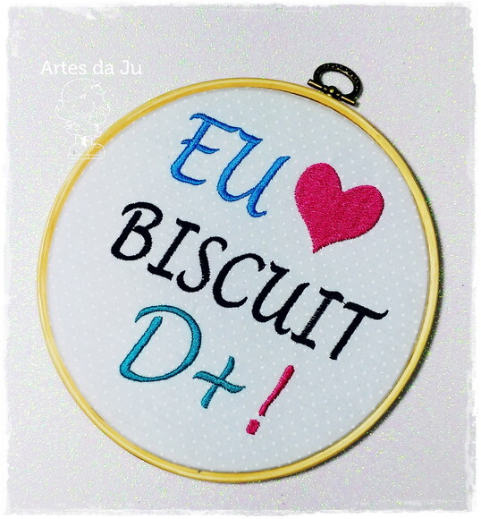 Enfeite - Eu amo biscuit D+