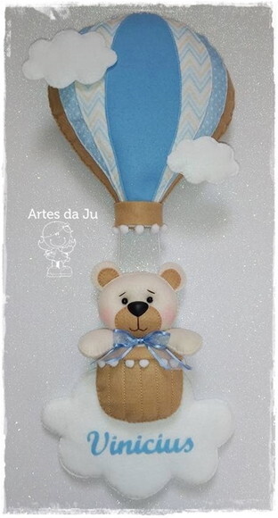 Enfeite de Porta Urso no Balão