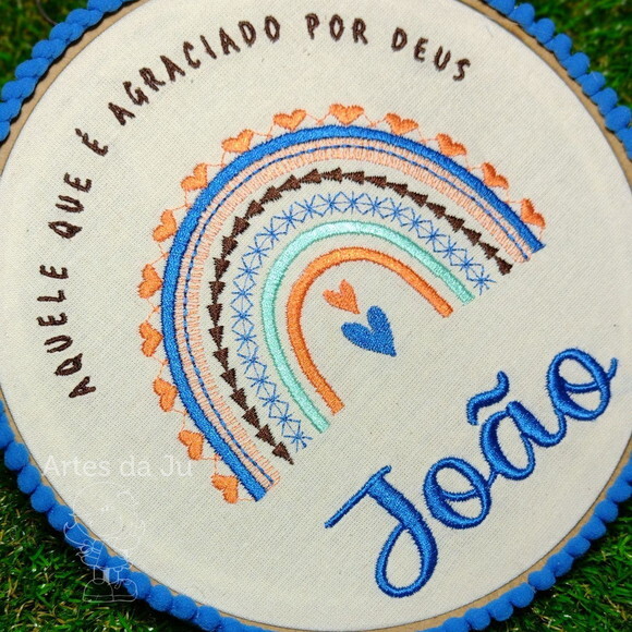 Enfeite Maternidade Arco Íris Boho