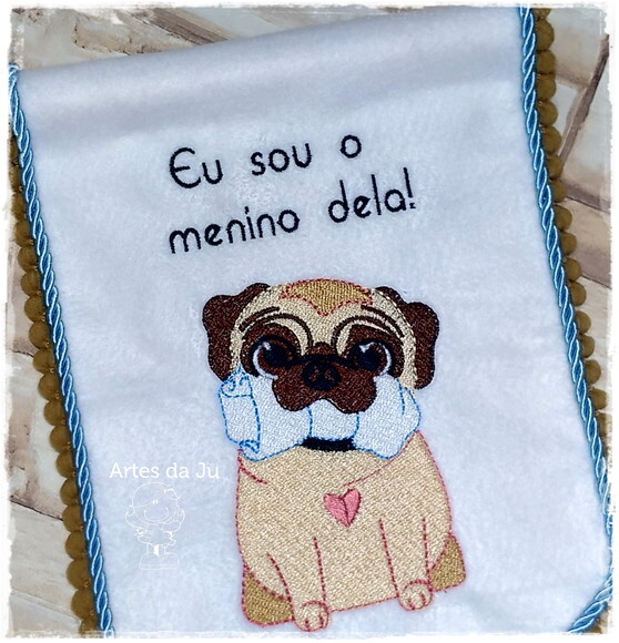 Flâmula Decorativa - Pug (eu Sou o Menino Dela!)