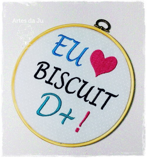 Enfeite - Eu amo biscuit D+