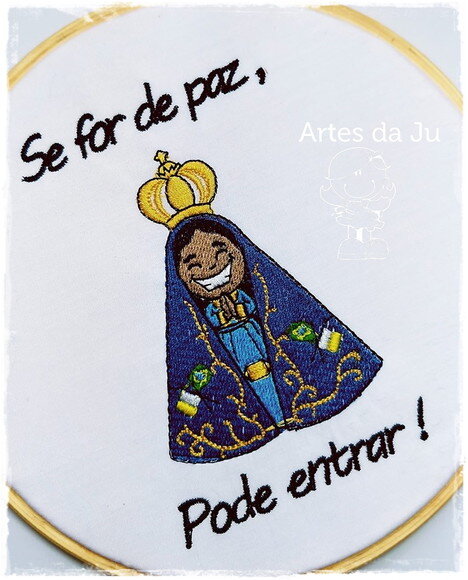 Enfeite Aparecida - Se for de Paz