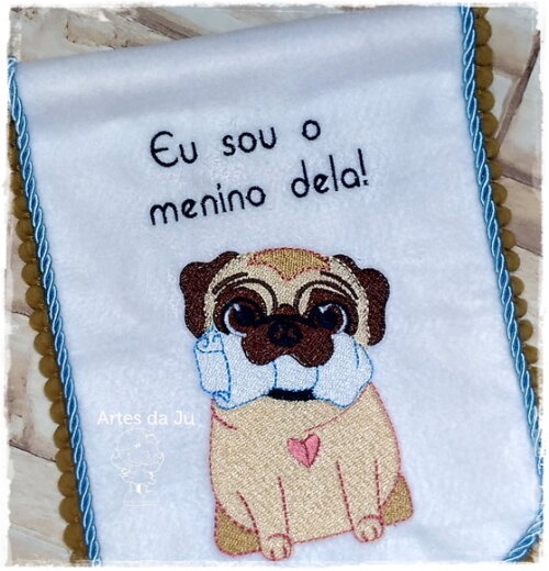 Flâmula Decorativa - Pug (eu Sou o Menino Dela!)
