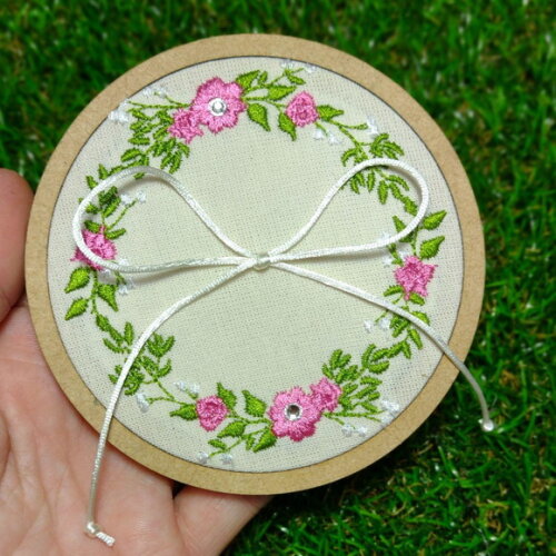 Mini Porta Alianças - Floral