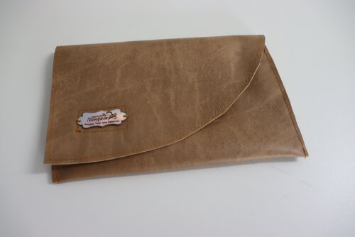 Carteira Soulier bronze em couro