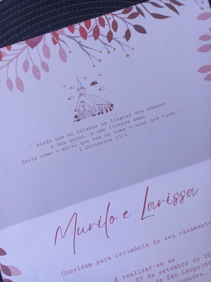 Convite de Casamento Envelope