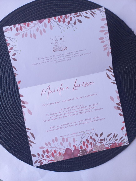 Convite de Casamento Envelope