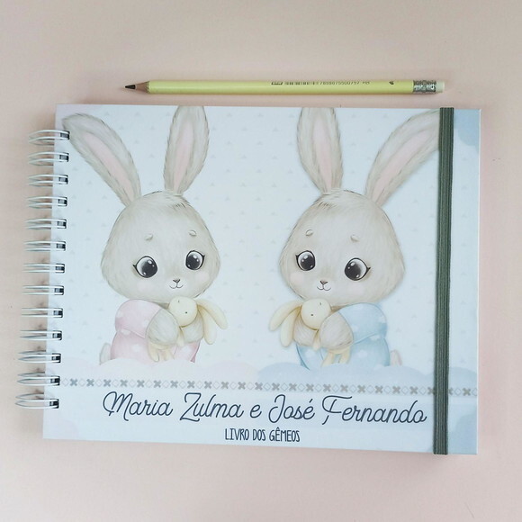 Livro do Bebê Gêmeos Casal