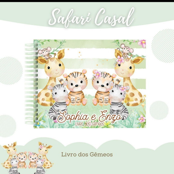 Livro do Bebê Gêmeos Casal