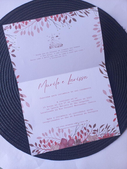 Convite de Casamento Envelope