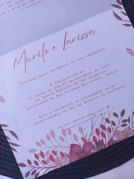Convite de Casamento Envelope
