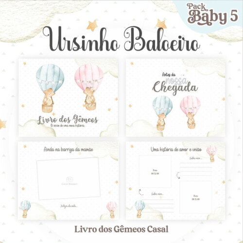 Livro do Bebê Gêmeos Casal