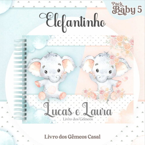 Livro do Bebê Gêmeos Casal