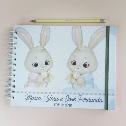 Livro do Bebê Gêmeos Casal