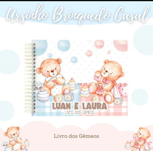 Livro do Bebê Gêmeos Casal