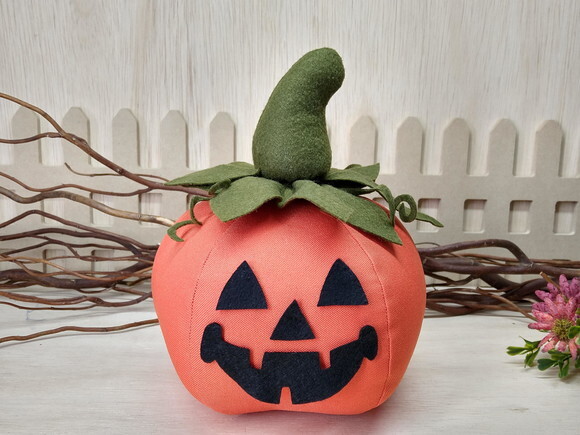 Abobora em Feltro Halloween