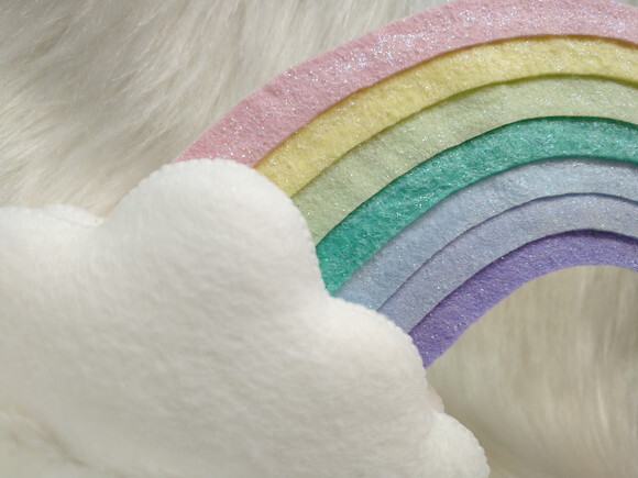 Arco Iris em Feltro * Chamar Chat