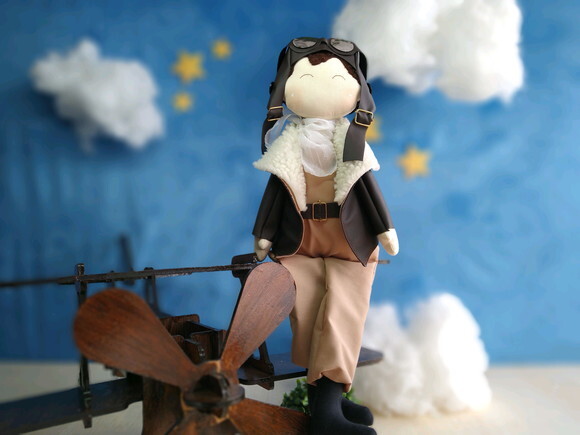 Aviador Pequeno Príncipe Boneco - 60 cm