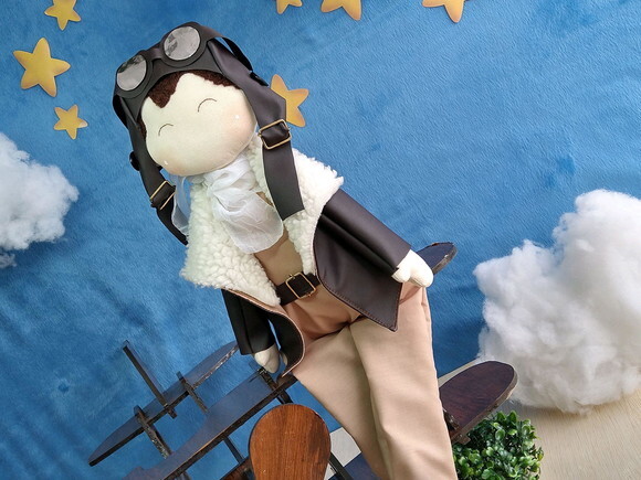 Aviador Pequeno Príncipe Boneco - 60 cm