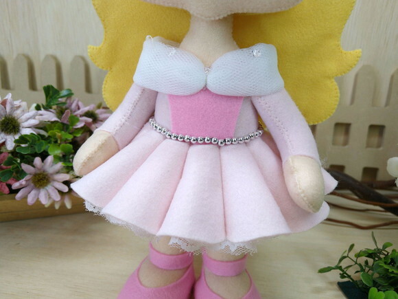 Bela Adormecida - Aurora em Feltro - Princesas