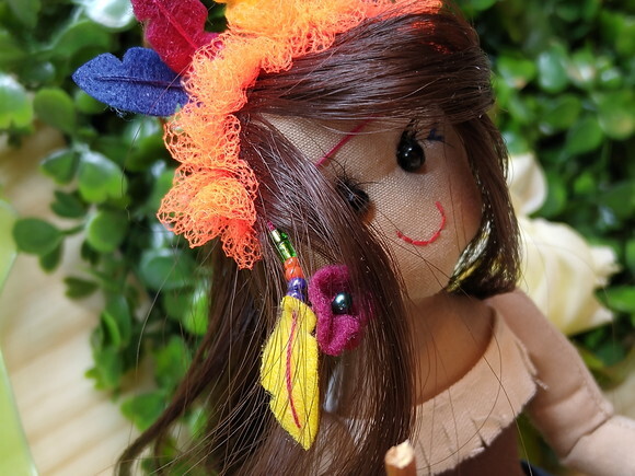 Boneca Índia de Pano