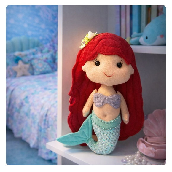 Boneca Sereia em Feltro | Decoração Fundo do Mar | Quarto