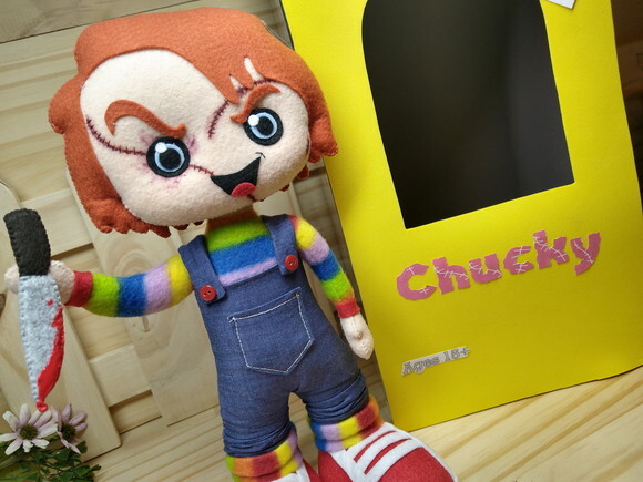 Boneco Assassino Chucky em feltro