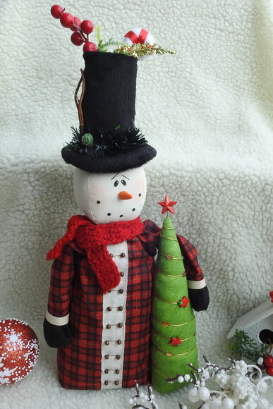Boneco de Neve com Arvore de Natal - Chamar Chat