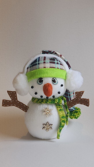 Boneco de Neve em Feltro* Chat Chamar Antes da Compra
