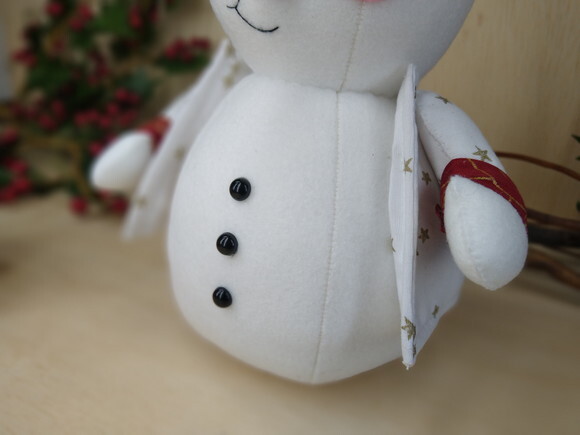 Boneco de Neve em Feltro* Chat Chamar Antes da Compra