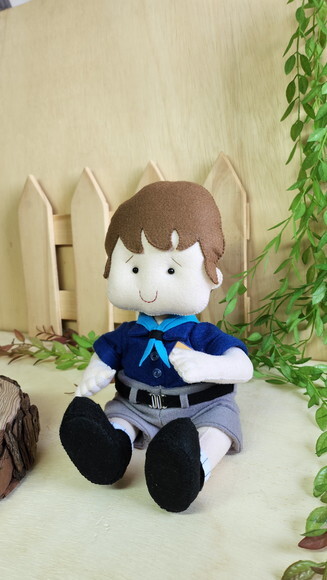 Boneco Escoteiro de Feltro * Chamar Chat Antes Compra