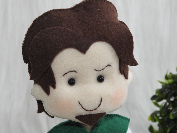 Boneco Flynn Rider em Feltro - Enrolados