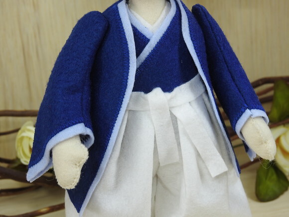 Boneco Japonês em Feltro (taikomochi ou Hokan)* Chamar Chat