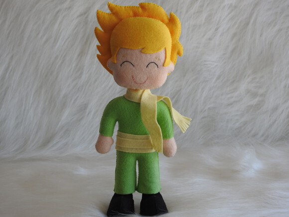 Boneco Pequeno Príncipe e Aviador