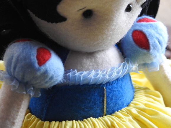 Branca de Neve 3d em Feltro - Chamar Chat Antes de Comprar