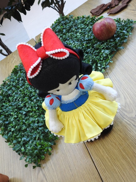 Branca de Neve 3d em Feltro - Chamar Chat Antes de Comprar