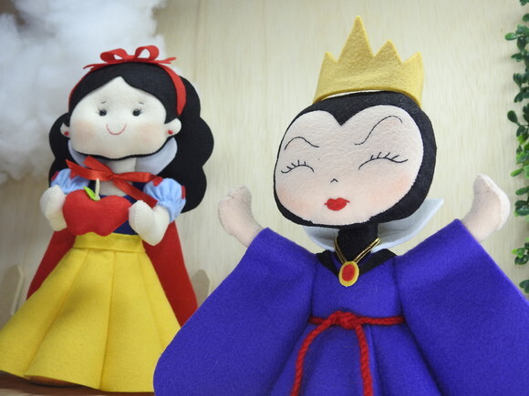 Branca de Neve e Rainha Má de Feltro