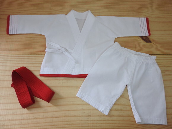 Conjunto Kimono Karatê para Boneca - Bebe Grande