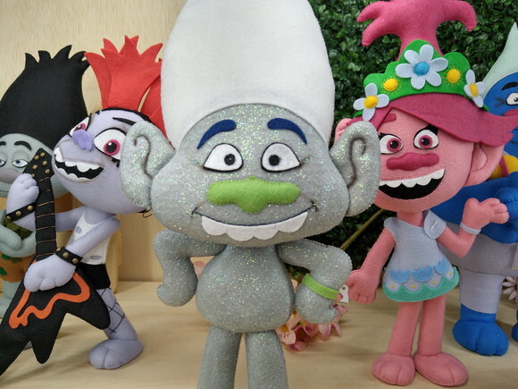 Diamante - Trolls de Feltro - Guy Diamond