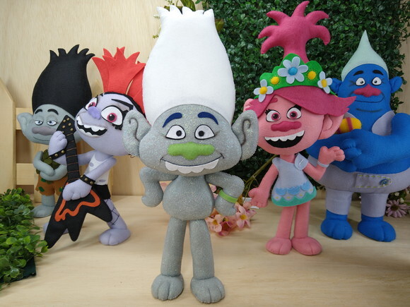 Diamante - Trolls de Feltro - Guy Diamond