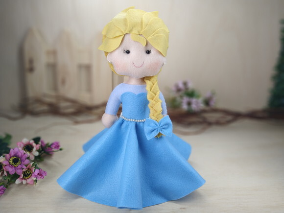 ELSA de feltro - Personagem filme Frozen