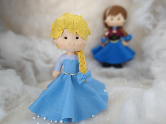ELSA de feltro - Personagem filme Frozen